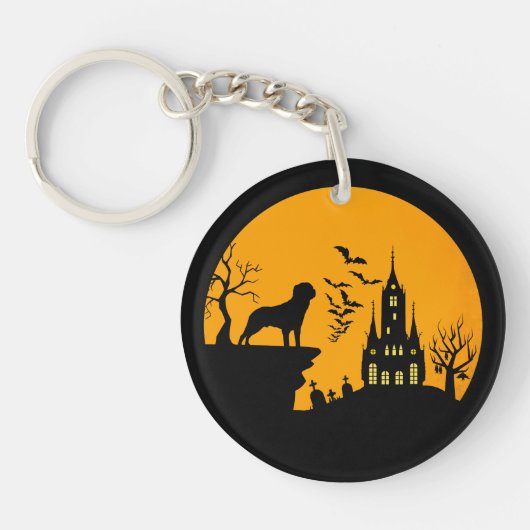 Porte-clés Halloween Rottweiler (Devant)