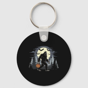 Porte-clés Halloween Sasquatch Bigfoot Dans La Forêt Jack-o-l