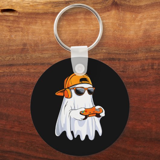Porte-clés Halloween Shirt Ghost Gamer Video Gaming Boys Men (Recto)