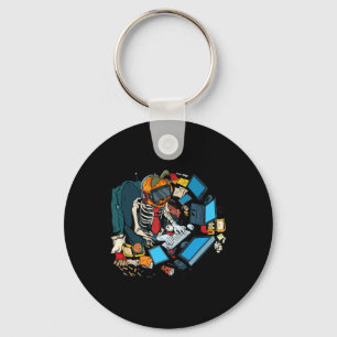 Porte-clés Halloween Skeleton Jack-o'-lantern Gamer Boys