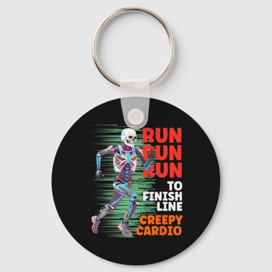 Porte-clés Halloween Skeleton Runner Cardio Déplaisant Jogger (Recto)