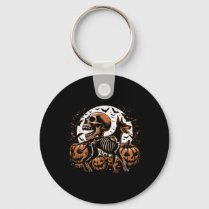 Porte-clés Halloween Skeleton Walking Skeletal Doberman Chien