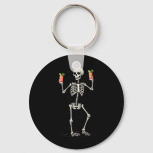 Porte-clés Halloween Squelette Boire Bloody Mary Tail