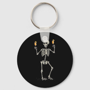 Porte-clés Halloween Squelette Boire Peach Bellini Tail