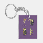Porte-clés Halloween Squelette Dracula Mummy Griffe Reaper (Devant gauche)