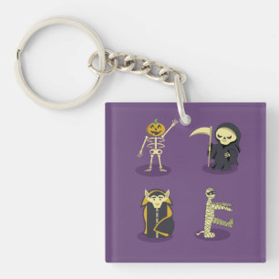 Porte-clés Halloween Squelette Dracula Mummy Griffe Reaper
