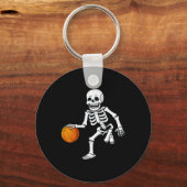 Porte-clés Halloween Squelette Dribbling Basketball Garçons F (Recto)