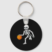 Porte-clés Halloween Squelette Dribbling Basketball Garçons F (Verso)
