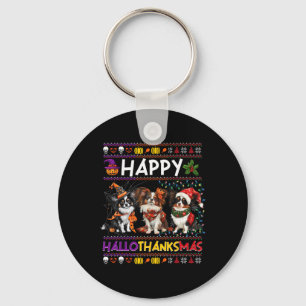 Porte-clés Halloween Thanksgiving Christmas laid Papillon Chi
