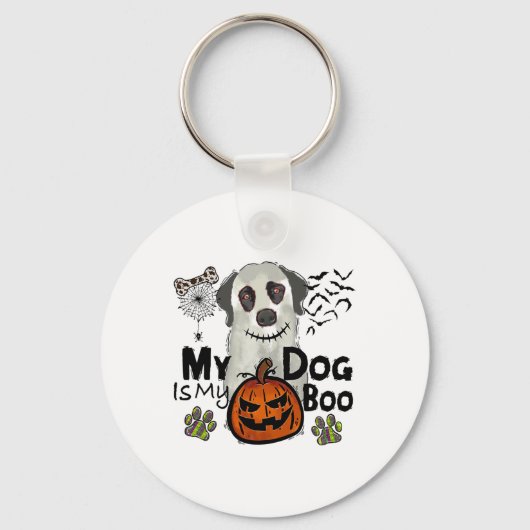 Porte-clés Halloween Thanksgiving Chute Mon Chien Est Mon Bow (Recto)