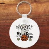 Porte-clés Halloween Thanksgiving Chute Mon Chien Est Mon Bow (Recto)
