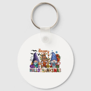 Porte-clés Halloween Thanksgiving Noël Joyeux Hallomerci