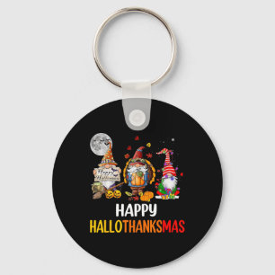 Porte-clés Halloween Thanksgiving Noël Joyeux Hallomerci