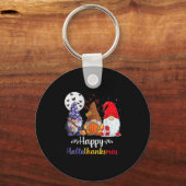 Porte-clés Halloween Thanksgiving Noël Joyeux Hallomerci (Recto)