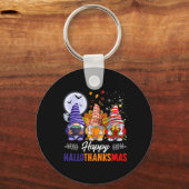Porte-clés Halloween Thanksgiving Noël Joyeux Hallomerci (Recto)