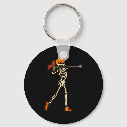 Porte-clés Halloween Women Golf Skeleton Funny Golf Halloween (Recto)