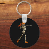 Porte-clés Halloween Women Golf Skeleton Funny Golf Halloween (Recto)