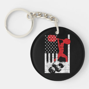 Porte-clés Haltérophilie olympique américaine