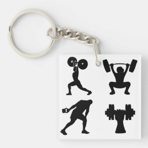 Porte-clés Haltérophilie, Sport, Culturisme