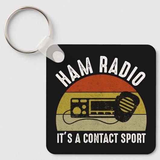 Porte-clés Ham Radio - C'est un sport de contact (Recto)