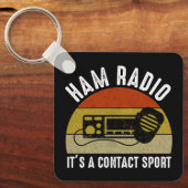 Porte-clés Ham Radio - C'est un sport de contact (Recto)