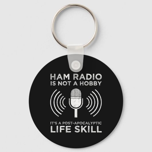 Porte-clés Ham Radio N'Est Pas Un Hobby (Recto)