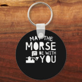 Porte-clés Ham Radio Opérateur Peut Morse Être Avec Vous (Recto)