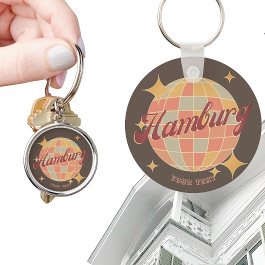 Porte-clés Hambourg Deutschland Retro Vintage