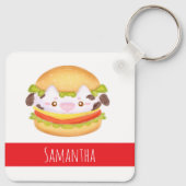 Porte-clés Hamburger de vache adorable (Dos)