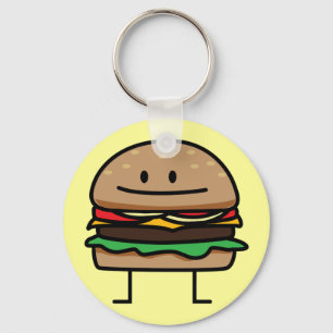 Porte-clés Hamburger heureux