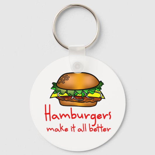 Porte-clés Hamburger Lover (Recto)