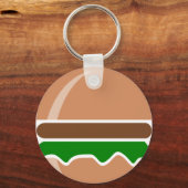 Porte-clés hamburger restauration rapide un sandwich (Recto)