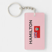 Porte-clés Hamilton Bermuda Pays Drapeau Couleur claire (Devant)