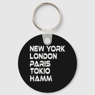 Porte-clés Hamm New York Londres Tokyo Paris