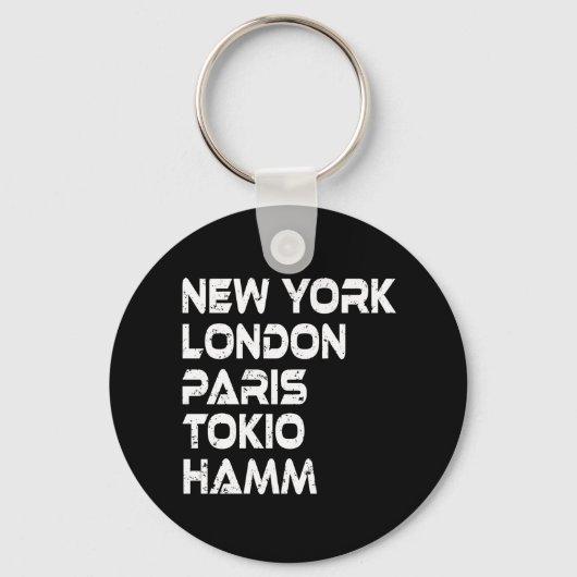 Porte-clés Hamm New York Londres Tokyo Paris (Recto)
