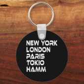 Porte-clés Hamm New York Londres Tokyo Paris (Recto)