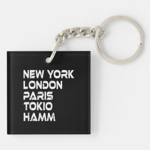 Porte-clés Hamm New York Londres Tokyo Paris