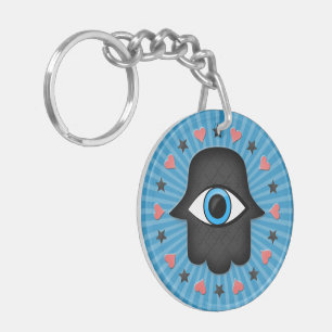 Porte-clés hamsa khamsa Œil dans la main de la déesse
