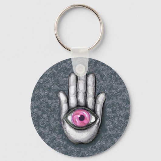Porte-clés Hamsa Porte - clé, Bouton (Recto)