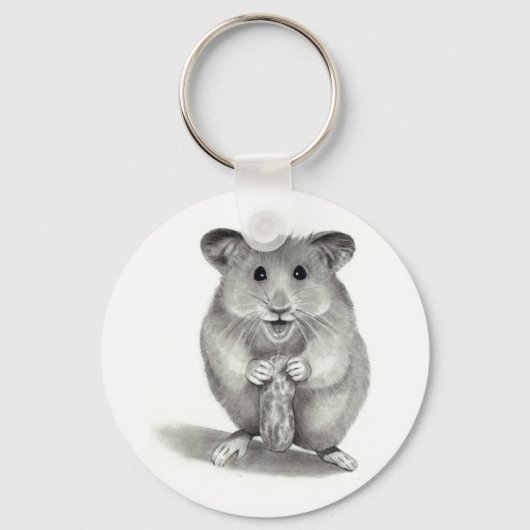PORTE-CLÉS HAMSTER AVEC PEANUT, ART PENCIL (Recto)