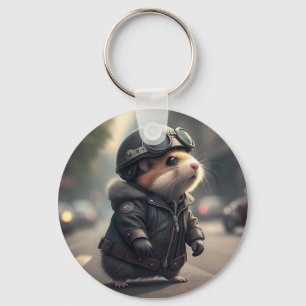 Porte-clés Hamster Biker