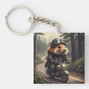 Porte-clés Hamster Biker