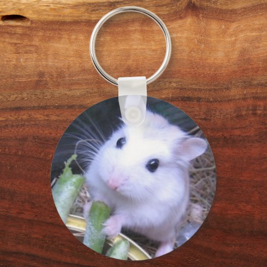 Porte-clés Hamster blanc (Recto)