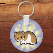 Porte-clés Hamster syrien petite étoile (Recto)