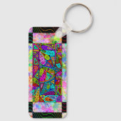 Porte-clés Hand and Digitally Painted Pattern art 1 (Verso)