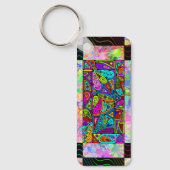 Porte-clés Hand and Digitally Painted Pattern art 1 (Recto)