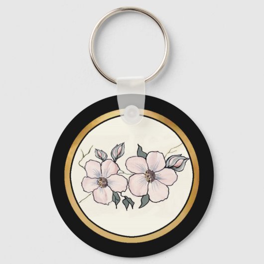 Porte-clés Hand Painted Blossoms (Recto)
