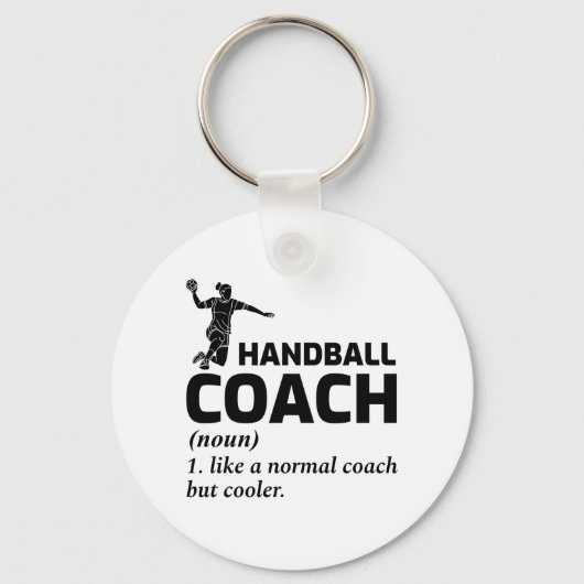 Porte-clés Handball Coach Handballer Drôle Dire (Recto)