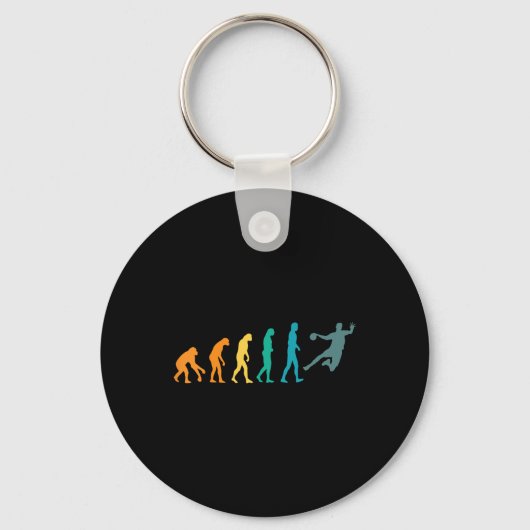 Porte-clés Handball Funny Sport Evolution (Recto)