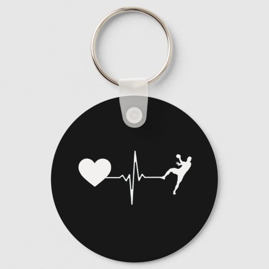 Porte-clés Handball Handball Player Hearbeat (Recto)